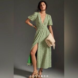 Anthropologie Katerina Button Front Dress
